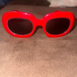 Unisex Red Celine sunglasses